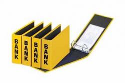 Pagna 2-rings bank-giro klasseur 14 x 25 cm geel