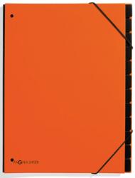 Pagna sorteermap Trend A4 oranje met 12 onderverdelingen