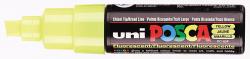 Uni-ball Paint Marker Posca PC-8K beitelpunt 8mm fluo geel