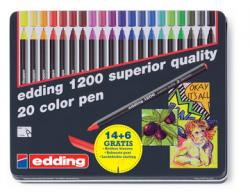 Edding viltstift e-1200 - set van 14 + 6 gratis