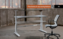 Flex-2 zit sta bureau met electrische bediening