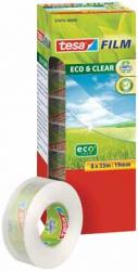 Tesa plakband Eco & Clear 19mm x 33m - Toren van 8 rolletjes