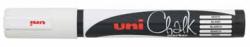 Uni-ball krijtmarker wit ronde punt  