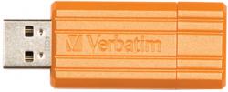 Verbatim USB Stick Pinstripe oranje 8GB