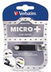 Verbatim USB Stick Micro+ 8GB zwart