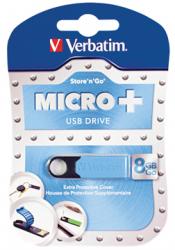 Verbatim USB Stick Micro+ 8GB blauw