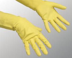 Vileda handschoenen Contract geel 100 % natuurlijke latex 