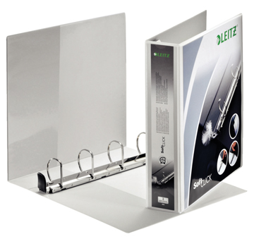 Leitz SoftClick personaliseerbare panorama ringband A4 Maxi wit uit PP met 4 - Rug van 4cm - Pak van 4 stuks | Eska office