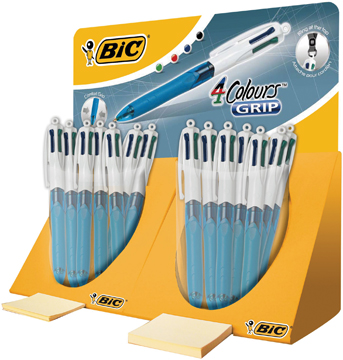 Bic 4-kleuren balpen Grip - Display van 40 | Eska office