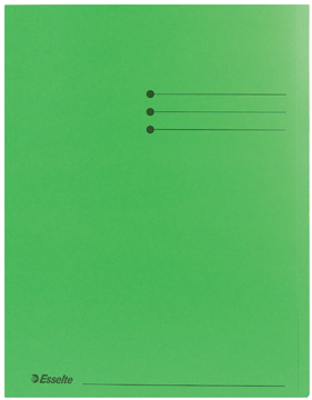 dynastie Uitroepteken Bloeien Esselte dossiermap A4 uit karton 180g/m² groen met overslag van 1cm - Pak  van 100 stuks | Eska office