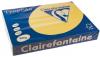 Clairefontaine gekleurd papier Trophée Intens A3 80 g/m² zonnegeel - Pak van 500 vel