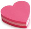 Post-it Notes mini hart, 3 kleuren, blok van 225 vel, op blister 