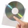 3L CD/DVD Pocket met flap - met grijpgat - etui van 10 stuks