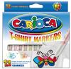 Carioca T-shirt marker Cromatex - 12 stuks in kartonnen etui