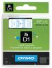 Dymo D1 45011 labeltape 12 mm x 7M blauw/transparant