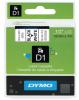 Dymo D1 45013 label 12mm x 7M zwart/wit