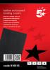 5Star schutbladen met lederprint zwart uit karton van 240 g/m² - Pak van 100 stuks