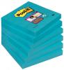 Post-it Super Sticky Notes 76x76 mm Electric blauw - Pak van 6 blokken