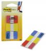 Post-it® Index Strong 25,4 x 38 mm rood, geel en blauw - 22 indexen per kleur