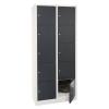 Lockerkast 10-deurs 190x80x45 cm grijs / antraciet