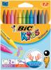 Bic waskrijt Plastidecor 12 stuks