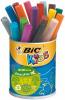 Bic Kids Viltstift Visacolor XL Ecolutions - 18 stuks in metalen pot 