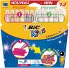 Bic Kids Viltstift Color & Create XL - 12 stiften: 6 gewone en 6 dekkende inkt