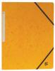 5Star elastomap A4 geel uit glanskarton met elastieken zonder kleppen - Pak van 10 stuks