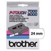 Brother tape - linten voor P-Touch PT-7000/PT-8000/PT-PC 24 mm zwart/wit