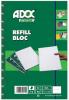 Adoc Refill bloc A4 gelijnd 72 vel - Kopgelijmd - Pak van 5 blokken