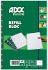 Adoc Refill bloc A4 gelijnd 72 vel - Kopgelijmd - Pak van 5 blokken