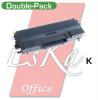 EsKa Office compatibele toner zwart voor Brother TN-4100 Double Pack - Printcapaciteit: 7500 + 7500 pagina's 