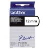Brother tape - linten voor P-Touch PT-500/PT-8E/PT-2000/PT-3000/PT-5000 - 12mmx7.7M - zwart/wit