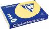 Clairefontaine gekleurd papier Trophée Pastel A3 80 g/m² citroengeel - Pak van 500 vel