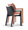 Diva stapelbare design bijzetstoel met armleuningen
