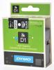 Dymo D1 tape - labeltape 24 mm x 7M wit/zwart - Pak van 5 tapes