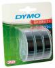 Dymo D3 tape - labelcassette 9 mm x 3 M wit/zwart - Blister van 3 stuks