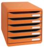 Exacompta ladenblok Big Box Plus Classic 5 laden oranje