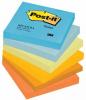 Gekleurde Post-it® notes 'Balance' 76 x 76 mm - Blok van 100 memoblaadjes - Pak van 6 blokken