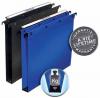 L'Oblique hangmappen voor laden POLYPRO Ultimate® blauw - Tussenafstand: 330 mm - Bodem: 30 mm - Pak van 10 stuks