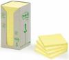 Post-it® notes gerecycleerd Tower Pack geel 38x51 mm - Pak van 24 blokken