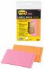 Post-it® Super Sticky etiketten op blok 73x117 mm - Pak van 2 blokken (oranje & roze)