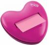 Post-it® Z-notes dispenser hart 76x76 mm met 1 roze memoblok