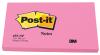 Post-it® gekleurde notes Neon 76 x 127 mm felroze - Blok van 100 memoblaadjes - Pak van 6 blokken