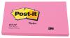 Post-it® gekleurde notes Neon 76 x 127 mm felroze - Blok van 100 memoblaadjes - Pak van 6 blokken