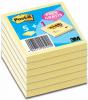 Post-it® gelijnde Notes geel 76x76 mm - Blok van 100 vel - Pak van 6 blokken