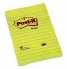 Post-it® notes gelijnd geel 102x152 mm - Pak van 6x 100 vel