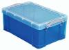 Really Useful Boxes CD/DVD-opbergdoos blauw 3 liter - Voor 18 CD's of 10 DVD's