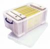 Really Useful Boxes transparante opbergdoos 64 liter (per stuk verpakt)