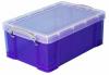 Really Useful Boxes CD/DVD-opbergdoos paars 3 liter - Voor 18 CD's of 10 DVD's